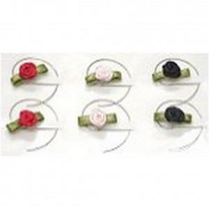 12 pieces Hair Swirl w/ Roses - S-1161-B